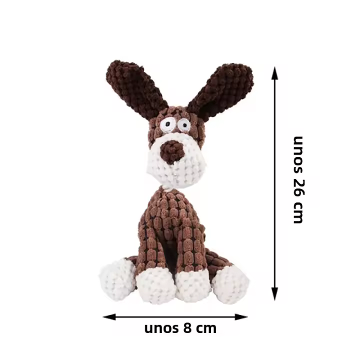 Juguete De Mascota Divertido En Forma De Burro Corduroy Masticable Para Perros Pupusas Con Silbato Suave Hueso De Pluma Mediano Para Entrenamiento Sonido De Pluma - 1