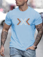 Camiseta De Algodón 100% Para Hombre Verano Estampado Moda Casual Cuello Redondo Manga Corta Tops Transpirable Para Compras - details 9