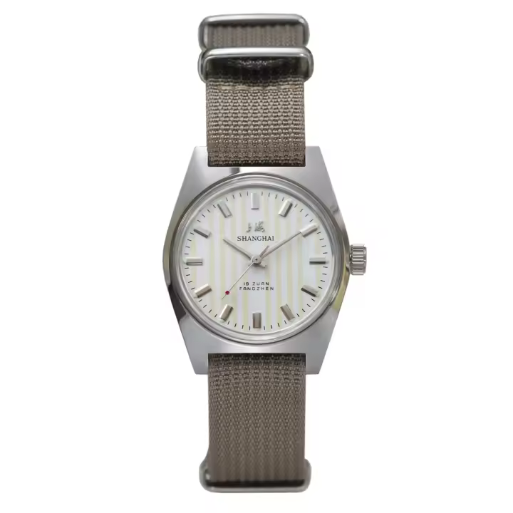 Reloj Mecánico Para Hombre Shanghai Watches Diseño Bauhaus Dial Estéril 36mm Correa De Cuero Acristalado De Acrílico Resistente Al Agua - 1