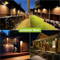 Lámpara Solar LED Exterior 2024 Impermeable Para Pared Ilumina Arriba Y Abajo Decoración De Jardín Hogar Navidad Fuente De Energía Solar ABS IP65 - details 18