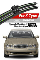 LimpiaParabrisas Anteojos Delantero Para Jaguar X-Type X Type X400 2001-2009 Pares Accesorios De Parabrisas De Goma Natural Intelligent Boneless Wiper Tamaño Original - details 0