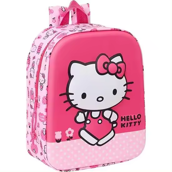 Mochila de Guardería 3D HELLO KITTY 3D - 22x10x27 cm - 1
