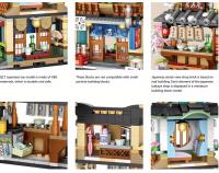 Mini Edificio Izakaya Japonés En Bloques De Construcción Simulación De Arquitectura Para Decoración De Escritorio Edad Recomendada 6-12 Años Material Plástico - details 6