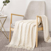 Manta De Terciopelo Decorativa Con Borlas Grande Y Suave Para Sofá Cama Regalo Vintage Manta Saga Verde Tejida Al Hilo De Acrílico 100% - details 6