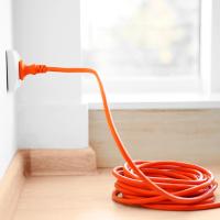 X-Cable Alargador Eléctrico Exterior 5m, 10m, 15m, 20m, 25m y 30m, Prolongador De Corriente, Extensión Eléctrica Color Naranja, Ideal Para Jardín, Construcción, Industria, Talleres, Espacios Interiores - details 3