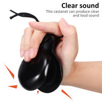 Castañuelas Espanholas De Madera Allegro Para Niños Y Adultos Instrumento Musical De Percusión Negro - details 0