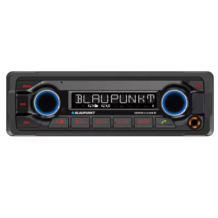 BLAUPUNKT DENVER212DABBT Autorradio para vehículos pesados, de obra, tractores, Serie Heavy Duty, con Bluetooth, 4 x 50W - 1