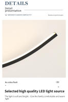 Lámpara De Pared Moderna Y Sencilla Para Cocina Y Sala De Estar Con Luz LED Decoración De Hogar Adecuada Para TV Y Dormitorio Iluminación Diaria - details 19
