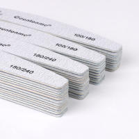 Lote De 10 Archos De Uñas Profesionales De Madera 180/240 Pulidor De Esmeril De Madera Gris Bloque De Papel De Obrador Para Esmalte De Gel - details 3