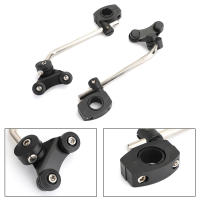 Areyourshop Soporte Universal Para Parabrisas De Motocicleta 7/8" 22mm Montaje En Manillar Estándar ABS Plástico + Metal - details 2