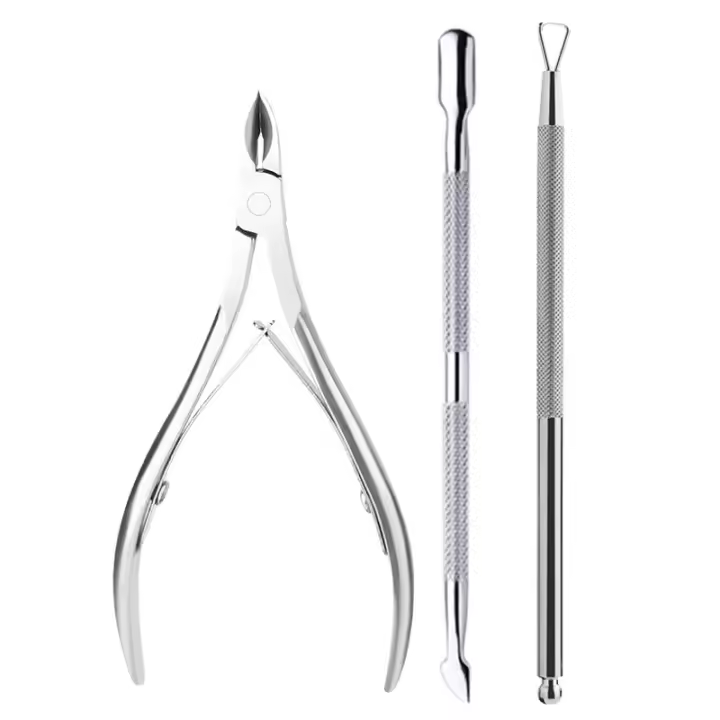 Kit De Manicura Con Herramientas Para Uñas Y Piel Incluye Archos De Arena Bloque De Lijado Esponja Cepillo Tijeras Y Alicate De Cutícula Para UV Gel Polvo - 1