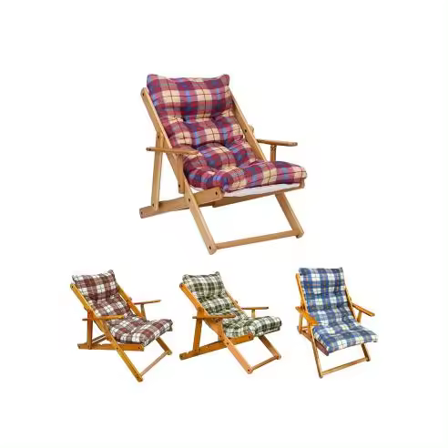Mediawavestore Sillón Reclinable de Madera de Haya MAS011 Artlegno 90x73x100h Cm - 1