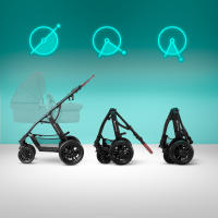 Kinderkraft Carrito Xmoov 3 en 1 con MINK PRO de Bebé 2023 2 Piezas Desde 0 meses hasta 22 kg - Capazo y silla de paseo - details 3