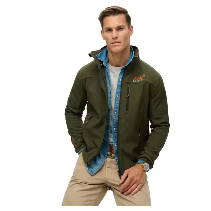 Superdry Chaqueta Softshell Trekker Track Verde - 1