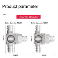 Difusor De CO2 Para Acuario Sistemas Externos De Refinación De Agua Para Tanque De Hierba Accesorios Para Tanque De Peces Material De Aleación De Aluminio - details 5