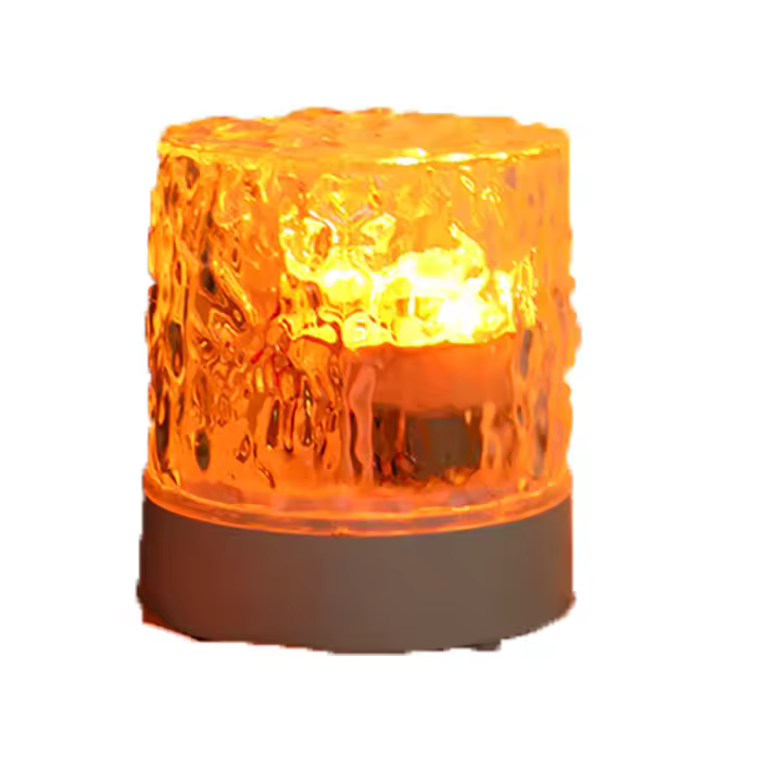 Lámpara De Ambiente LED Con Patrón De Agua RGB Luz De Noche Recargable USB Proyección Dimmable Para Decoración De Mesa Y Pared En La Habitación - 1