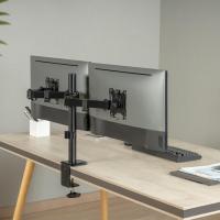 Aisens Soporte Monitor Doble Escritorio Mesa para Dos Pantallas de 17 a 32 Pulgadas 17" a 32" VESA 75/100 mm Gestión del Cableado Brazo de Montaje Articulado Ajuste 3D Altura con Inclinación, Giratorio, Rotar 9 kg Por Brazo - DT32TSR-149 - details 3