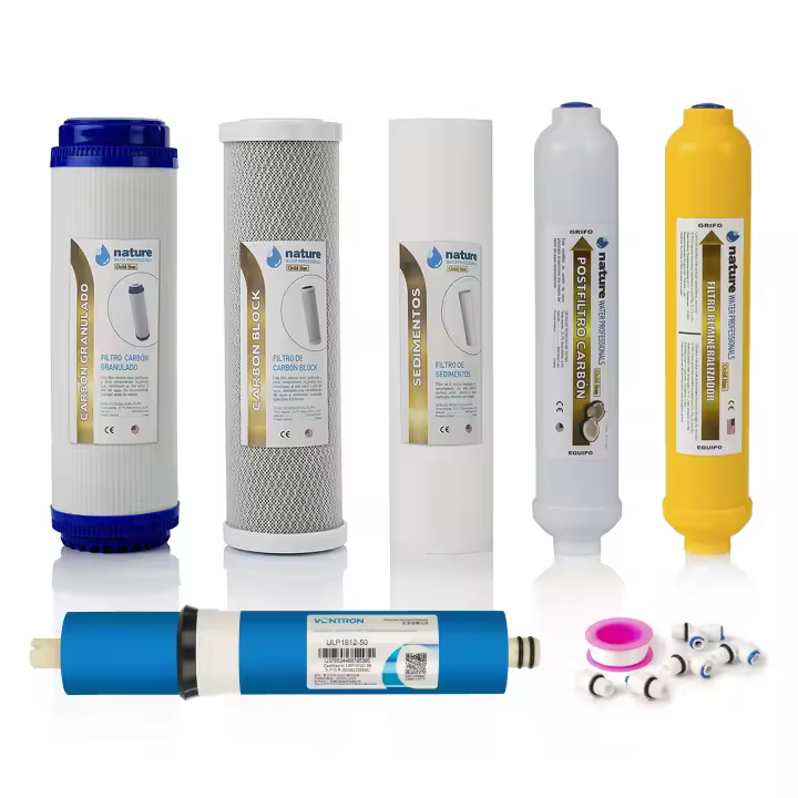 PACK 5 FILTROS GOLD OSMOSIS INVERSA Y MEMBRANA 50GPD VONTRON - 1