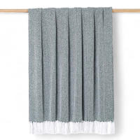 Colcha Multiusos Dosantex Nupur - Plaid Sofá 100% Algodón en 4 Colores y 3 Tamaños - Ocre, Taupe, Terracota, Verde Oliva - details 6