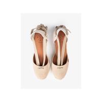 Sandalias plataforma mujer POPA KLORENA BEIG VALENCIANA CUÑA YUTE SERRAJE BEIG 35929 25V - details 1
