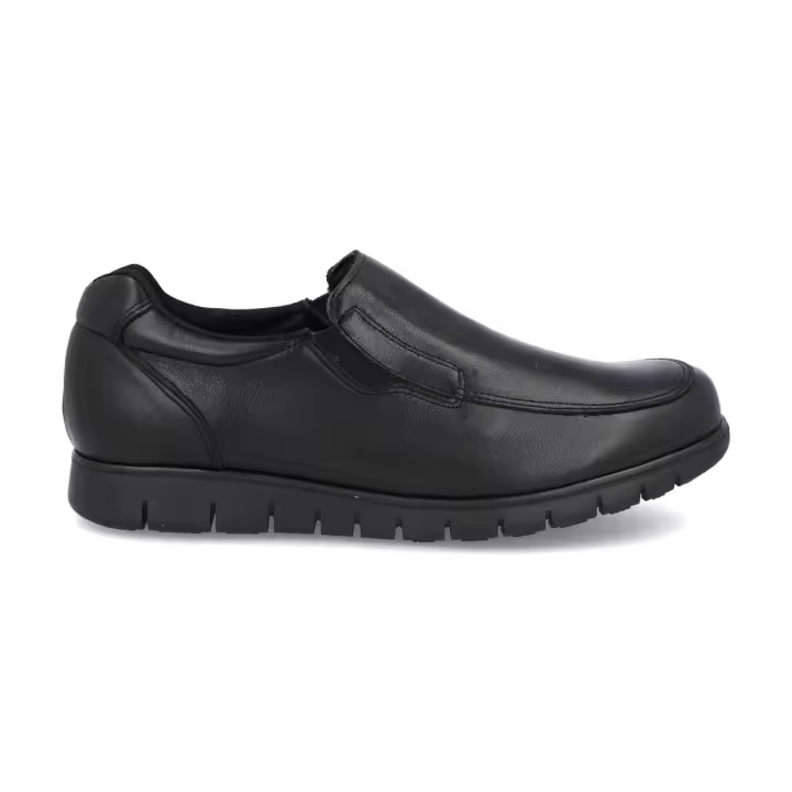Mº1005 - ORIGINAL ST ZAPATO CABALLERO PIEL   COLORES : NEGRO   TALLAS: 39 AL 46  CORTE EXTERIOR: PIEL  FORRO INTERIOR: TEXTIL  PLANTILLA: PIEL  ALTURA TACÓN / CUÑA : 2,5 CM.  PISO : SINTÉTICO - 1