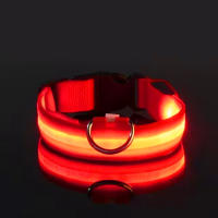 Correa De Noche Con LED BOOTEELY Para Perros En Nylon Seguridad Brilla Al Aire Libre Collar Luminoso Fluorescente Para Mascotas - details 10