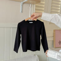 Camiseta De Algodón Para Niños Y Niñas Con Manga Larga En 9 Colores Estilo Casual Solido Base Coat Ropa De Ocio Unisex - details 24