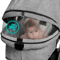 Kinderkraft Carrito Xmoov 3 en 1 con MINK PRO de Bebé 2023 2 Piezas Desde 0 meses hasta 22 kg - Capazo y silla de paseo - details 1
