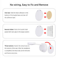 Lámpara De Pared LED Con Sensor De Movimiento 180° Rotación Luz Nocturna De 3 Niveles De Brillo Decoración Artística Para Estudio Pasillo Camping - details 5