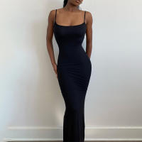 Vestido Bodycon De Fiesta Para Mujer Maxi Con Tirantes Elegante Y Delgado Sin Mangas Para Bodas Y Noches Elegantes Verano Multi-Colores - details 20