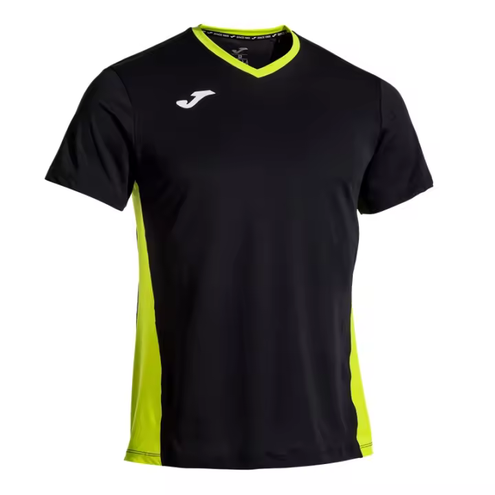 Camiseta Joma Court Negro. Ideal para tenis, padel y otros deportes - 1
