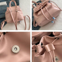 Mochila Casual Para Damas Con Lazo 2024 Nueva Versátil De Material PU Con Lining De Poliéster Bolsa De Hombro Para Mujer - details 20