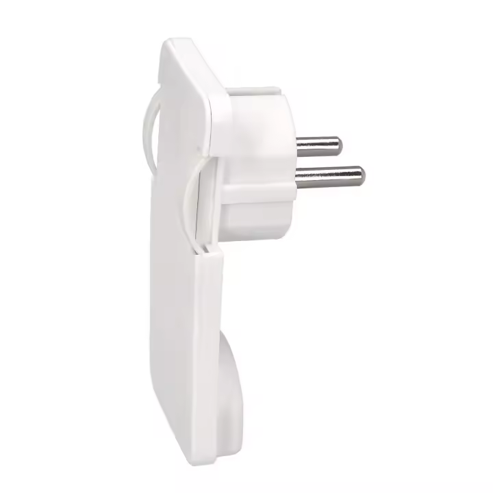 Maurer MAURER Clavija Enchufe Ultraplano 7 Mm. con Asas De Extraccion 16 A - 250 V. Tras Muebles, 3 Cables, Toma Schuko - 1