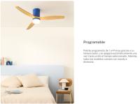 CREATE - Ventilador de Techo 40W Silencioso Ø112cm o Ø152cm) - 6 velocidades, Función verano/invierno,  Motor color Blanco, Con Luz- WIND CALM - details 6