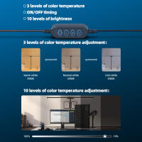 Lámpara De Escritorio LED Ajustable Doble Cabeza Para Monitor De Computadora Luz De Lectura Para Oficina Y Estudio Con Iluminación Plegable Moderna - details 6