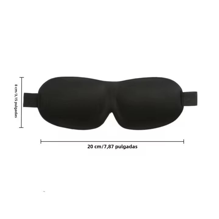 Máscara De Sueño 3D Blindfold Ayuda Al Sueño Almohadilla De Memoria Suave Para Ojos Bloqueo De Luz Para Viajes Cubierta De Ojos - 1