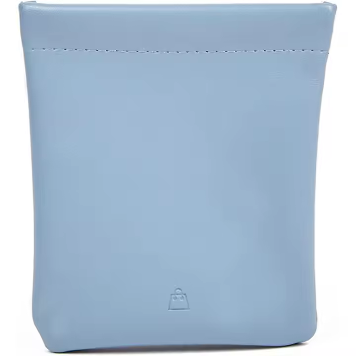 Mini bolsa de maquillaje, pequeña bolsa de almacenamiento de lápiz labial, cuero sintético, impermeable, pequeño estuche para cosméticos, kit organizador de viaje para oficina para mujeres, 11 x 12,5 cm - 1