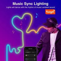 Tira De Lámparas LED Neón Con Silicona TUYA 5-24V 84LEDs/M Con Sincronización De Música RGBIC Dreamcolor Para Habitación - details 18