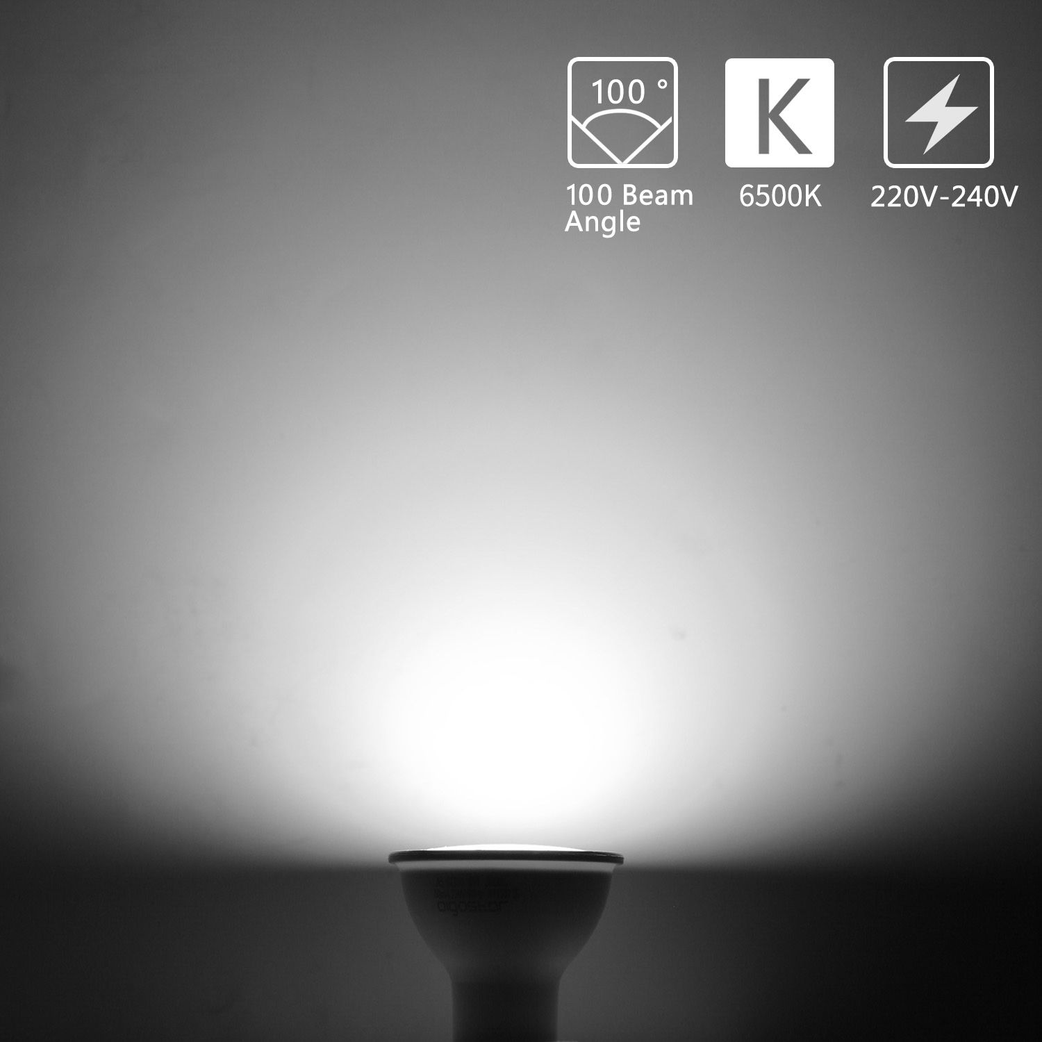 Aigostar Bombilla LED GU10, Luz cálida 3000K/Luz blanca fría 6500K, 4W/6W/8W, no regulable, 5 unidades