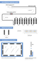 Lámpara De Espejo De Maquillaje LED 5V Bombillas USB Dimmable Para Dormitorio Y Baño Luz Natural Blanco Kit De Decoración De Pared - details 5