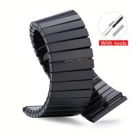 Correa De Reloj De Acero Inoxidable Con Cierre Elástico 16mm 18mm 20mm 22mm Para Xiaomi Huawei Samsung Galaxy Compatible Con Most Relojes De Pulsera Plana - details 4