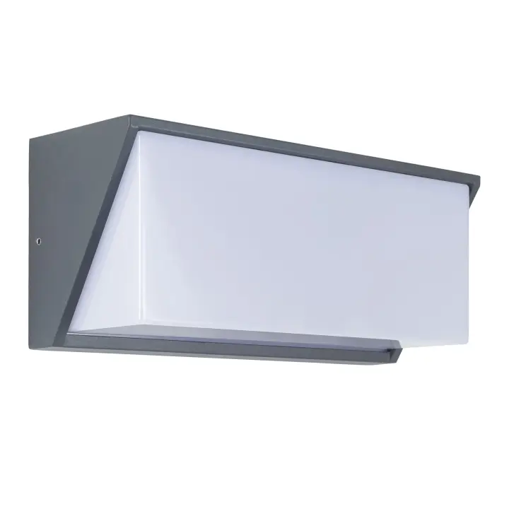 FORLIGHT Quanta aplique exterior negro rectangular para bombilla E27 - 1
