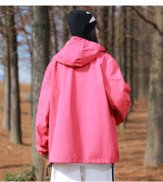 Chaqueta De Senderismo Para Mujer Impermeable Y a La Viento Con Capucha Ropa De Trabajo Para Montañismo Deporte De Otoño E Invierno Estilo High Street - details 17
