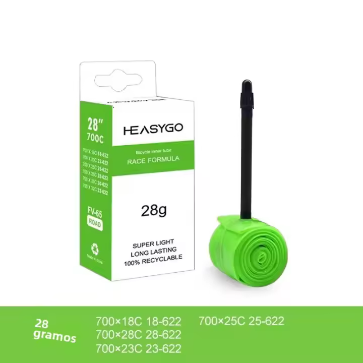 Tubo Interno De Bicicleta Ultraligero 700C Para Carretera 18 23 25 28 Pulgadas TPU Válvula Francesa Tubo Ligero De 65mm - 1