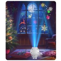 Lámpara De Noche Proyectora Astronauta LED Con Ondas De Agua Regalo Para Amigos Y Niños Válida Para San Valentín Halloween Navidad Decoración De Pared USB Incluido - details 6