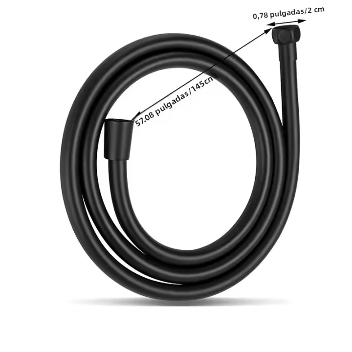 Bourdillat Tubo De Ducha Para Baño En Acero Inoxidable SS304 Negro/Cobre/Plata Repuesto Para Cabezal De Ducha Fittings De Agua - 1