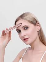 Afeitadora De Cejas Eléctrica Recargable Para Mujeres Mini Afeitadora Epilador Portátil En Forma De Pluma Cuchilla Para Rostro Material ABS - details 2