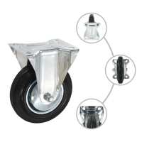 vidaXL Ruedas fijas 4 unidades 160 mm - details 1
