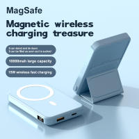 Mag-Safe 10000mAh Power Bank: Batería magnética, Cargador magnético con soporte, Carga USB-C plegable para iPhone 16/15/14/13/12 Pro/Max (Azul of the Sky) - details 1