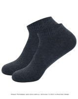 5 Pares De Calcetines Bajo Para Hombre Color Sólido Negro Blanco Transpirables De Algodón Deportivos Negocios Para Mujer Y Hombre - details 11